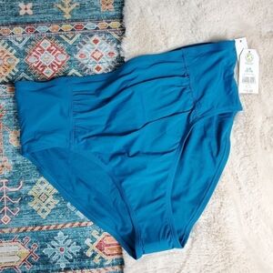 Time and Tru High Waist Bikini Bottom Swim Women Large (12-14) BNWT
